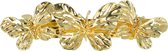Haarspeld Patentspeld Haarklem Haarclip Vlinder Ribbel Metaal 7cm Goud Haar Klem Hair Clip Butterfly Gold