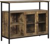 Dressoir - Industrieel - Opbergkast - Kast - Wandkast - Woonkamer, Slaapkamer - Hout - Bruin/zwart