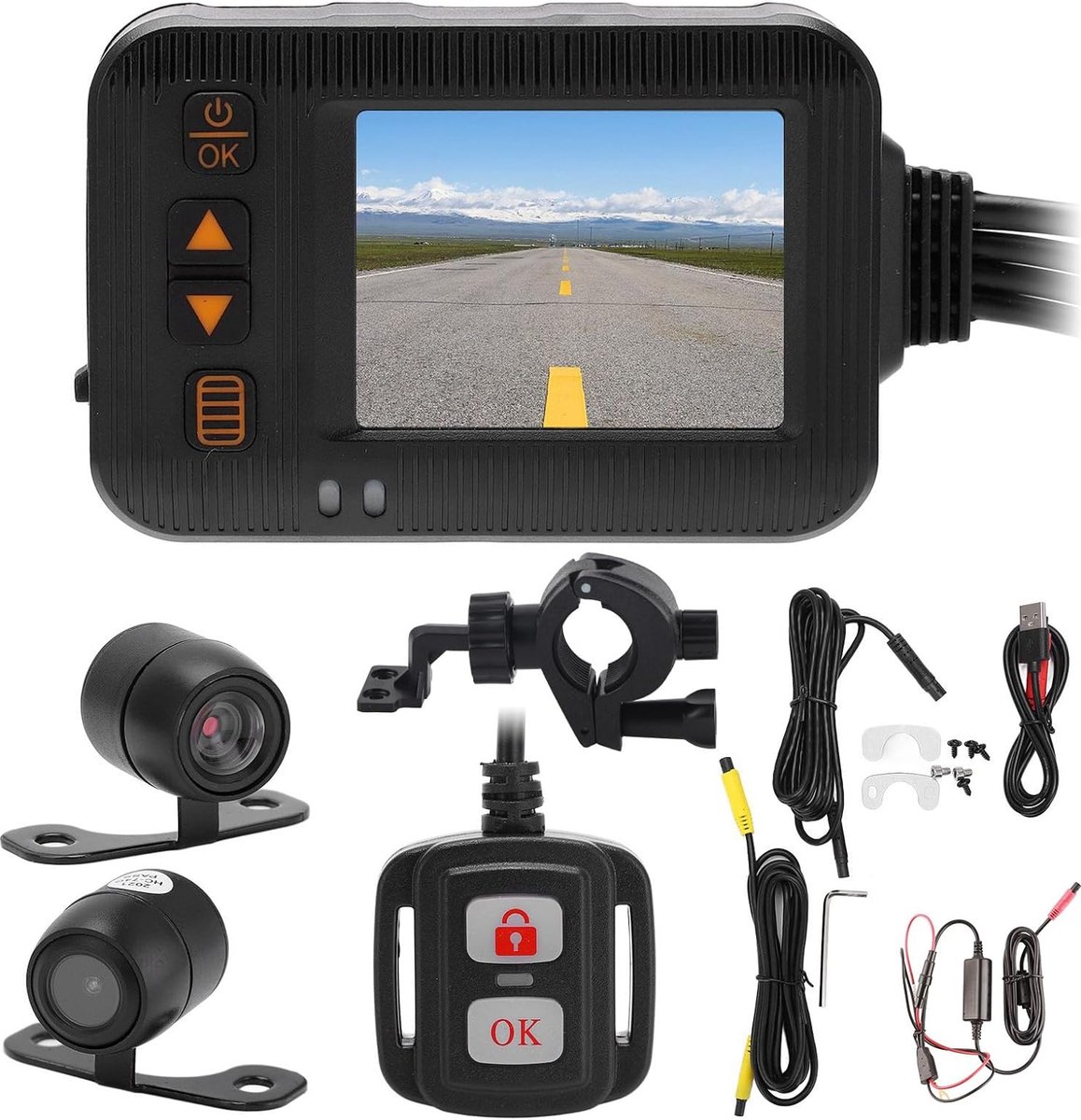 Motorfiets Dashcam Recorder - Waterdichte Opname - HD Kwaliteit - Bewegingsdetectie - Loop-opname - Eenvoudige Installatie