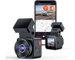 HD Dashcam met Spraakbesturing en Parkeerbewaking - Handsfree Bediening - Loop-opname - 170 Graden Kijkhoek - 1080p Opnamekwaliteit