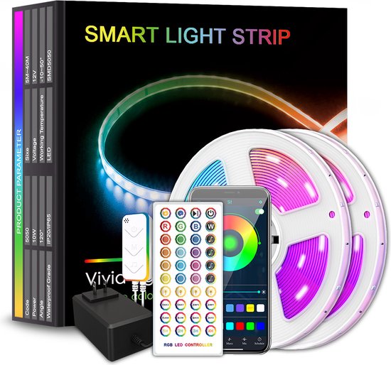 Mini controller met draad RGB ledstrips 12-24V