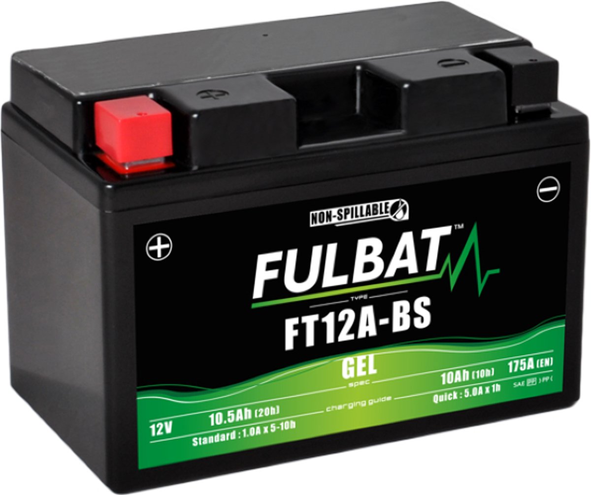 Fulbat Accu Fulbat YT12A-BS Gel 12V 10Ah onderhoudsvrij op Prijzenvolger.com