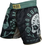 PRIDE or Die Combat Sports Fightshorts NO SURRENDER Zwart XS - Jeans Maat 28