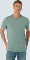 No Excess Mannen T-Shirt Ronde Hals Rook Blauw XXXL