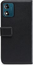 Mobilize Telefoonhoesje geschikt voor Motorola Moto E13 Hoesje | Mobilize Classic Gelly Wallet Bookcase Portemonnee | Pasjeshouder voor 2 Pasjes | Telefoonhoesje voor Pinpas / OV Kaart / Rijbewijs - Zwart