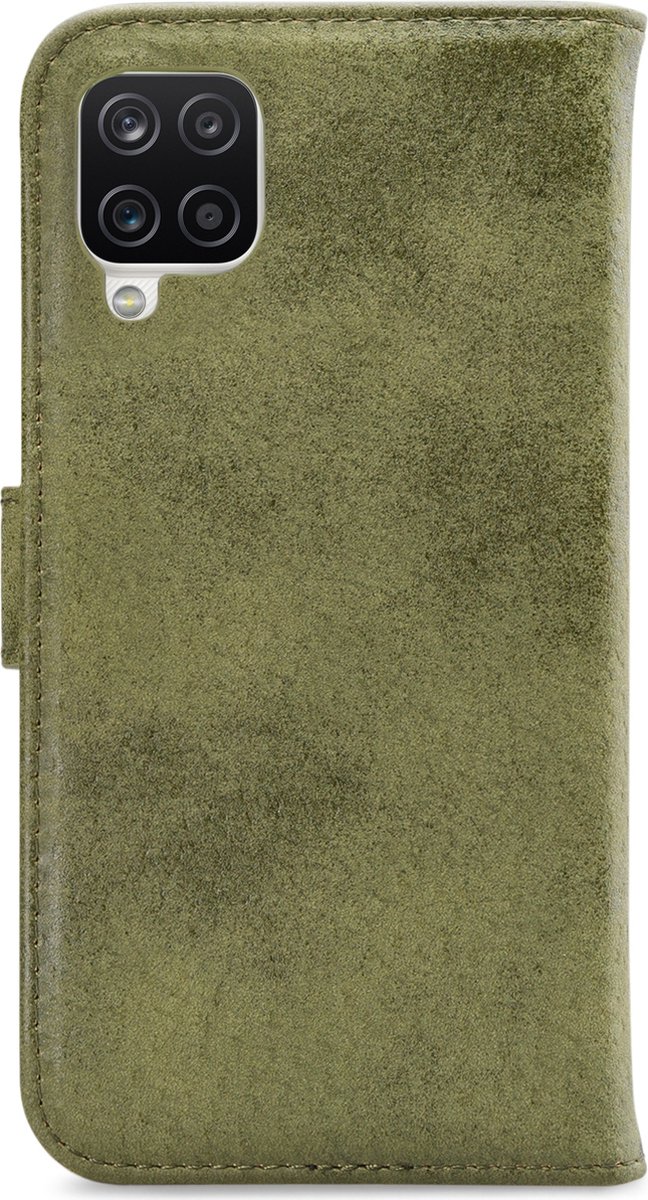 My Style Telefoonhoesje geschikt voor Samsung Galaxy M12 Hoesje | My Style Flex Wallet Bookcase Portemonnee | Pasjeshouder voor 3 Pasjes | Telefoonhoesje voor Pinpas / OV Kaart / Rijbewijs - Olive | Groen