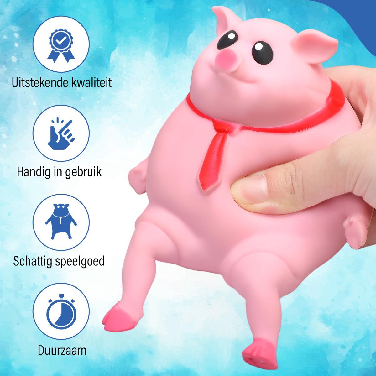 Anti-Stress Varken Knuffelspel - Ultraweich Anti-Stress-Speelgoed, Roze