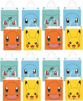 Amscan Sacs distributeurs de fête à thème Pokémon - 32x - papier - 13 x 22 cm