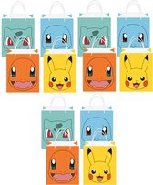 Amscan Pokemon themafeest uitdeelzakjes - 24x - papier - 13 x 22 cm