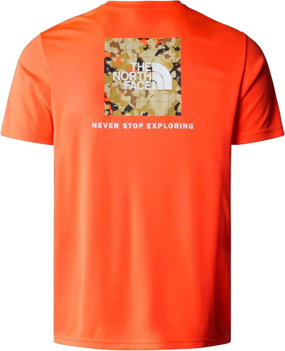 The North Face Reaxion Red Box casual t-shirt heren oranje - The North Face