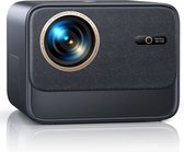 Bol.com Wimius Premium Mini Beamer 4K – 2024 Model - Mini Beamer Projector Met Wifi – Bioscoop Kwaliteit - Draagbare Beamer Blue... aanbieding