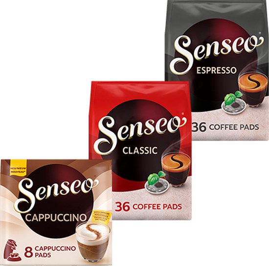Emballage de mélange SENSEO® - 80 dosettes - Classic, Espresso et Cappuccino - pour dans votre machine SENSEO®