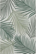 Flycarpets Sunset Vintage Green Tapis d'extérieur / Tapis - Tapis d'extérieur - Tapis de camping - Tapis de pique-nique - Tapis de jardin - 120x170 cm