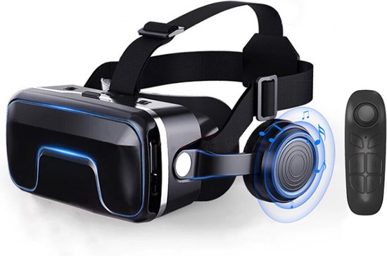 Foto: Vr bril vr bril met controllers virtual reality bril vr brillen draadloos android ios zwart model 2