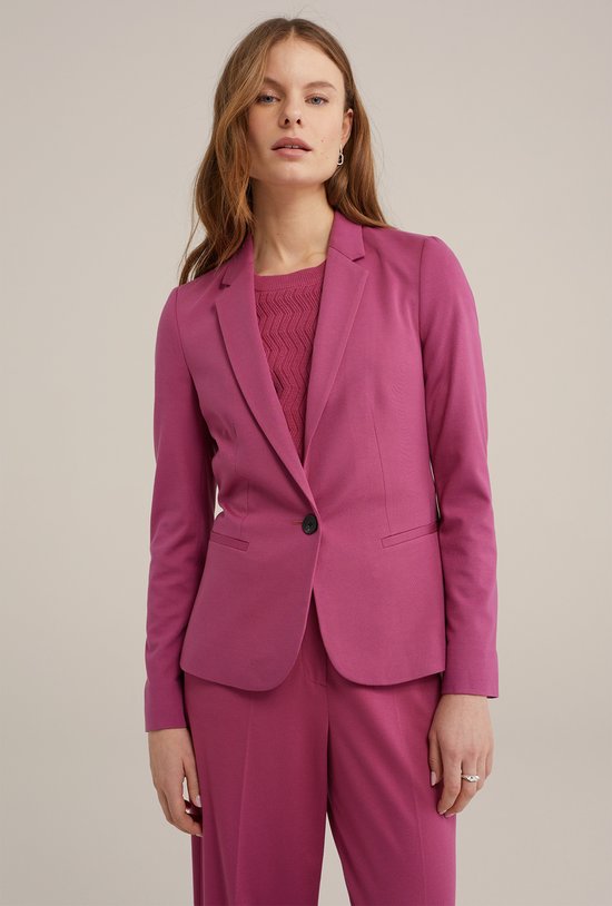 WE Fashion Dames getailleerde jersey stretch blazer