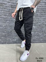 Cargobroek met zakken Streetwear Zakken Jongens Mannen Jogger Broek Hip Hop Joggingbroek Joggers Broek Tactische Heren Broek Cargo Harembroek Mannen Kleding W30