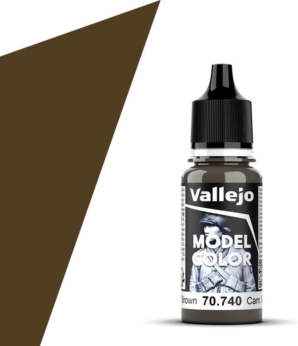 Vallejo 70740 Model Color Cam. Middle Brown Acryl 18ml Verf flesje
