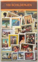 Postzegelpakket - 100 verschillende postzegels Schilderijen