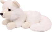 Pia Soft Toys Knuffeldier Poolvos - zachte pluche stof - wit - premium kwaliteit knuffels - 20 cm - Poolvossen