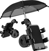 Support de téléphone universel pour vélo - Rotation à 360 degrés - Également pour scooter et moto - Fietshouder pour smartphones - téléphone - Support de téléphone portable parapluie vélo
