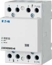 Eaton Z-SCH230/63-40 Installatiezekeringautomaat Nominale spanning: 230 V, 240 V Schakelstroom (max.): 63 A 4x NO 1 stu