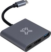 XtremeMac USB-C Hub 3 poorten - USB 3.0 - 4k HDMI - Grijs