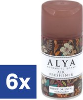 Alya Freshmatic Navulling Luchtverfrisser Woody Oriental - 6 x 250 ml