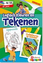 Denksport Puzzelboek Logisch kleuren en tekenen Junior, editie 55