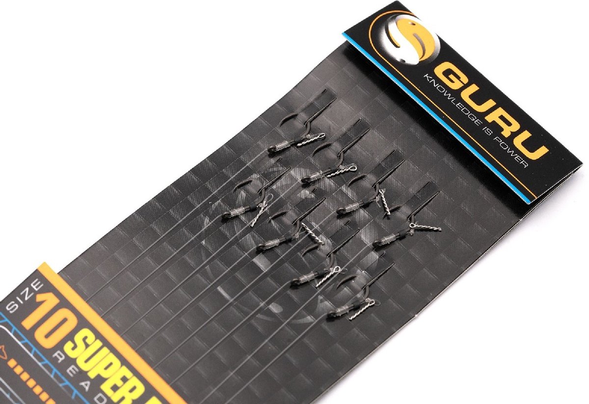 Guru 4’’ Super MWG Feeder Bayonet Rig Barbless - Eyed (8 pcs) - Maat : Haak 10 - 0.22mm