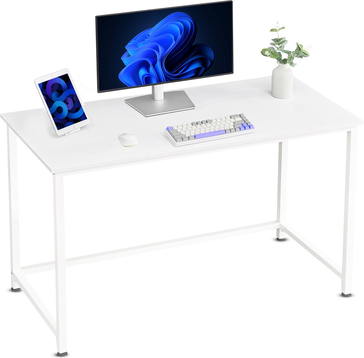 Bayt Bureau - Bureau Wit - Computerbureau - Computer Tafel - Bureautafel - 100 x 50 x 76 cm