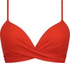 Beachlife Fiery Red twist bikinitop