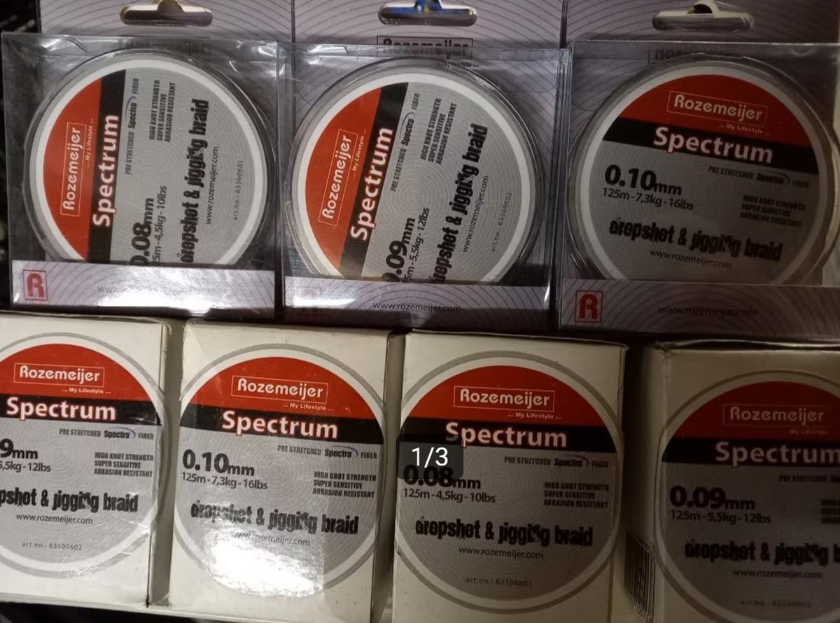 Rozemeijer Spectrum Dropshot & Jigging Braid 0,09mm - 125m - 5,5kg - 12lbs