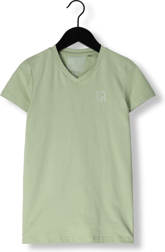 Retour Sean Polo's & T-shirts Jongens - Polo shirt - Mint - Maat 170/176