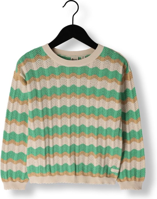 DAILY7 Knitted Sweat Fancy Truien & Vesten Meisjes - Sweater - Hoodie - Vest- Zand - Maat 104