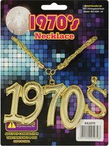 Disco Seventies verkleed ketting - jaren 7o thema - carnaval - kunststof - accessoires