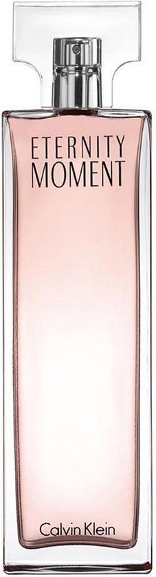 Calvin Klein Eternity Moment vaporisateur eau de parfum pour femme dans un flacon en verre.