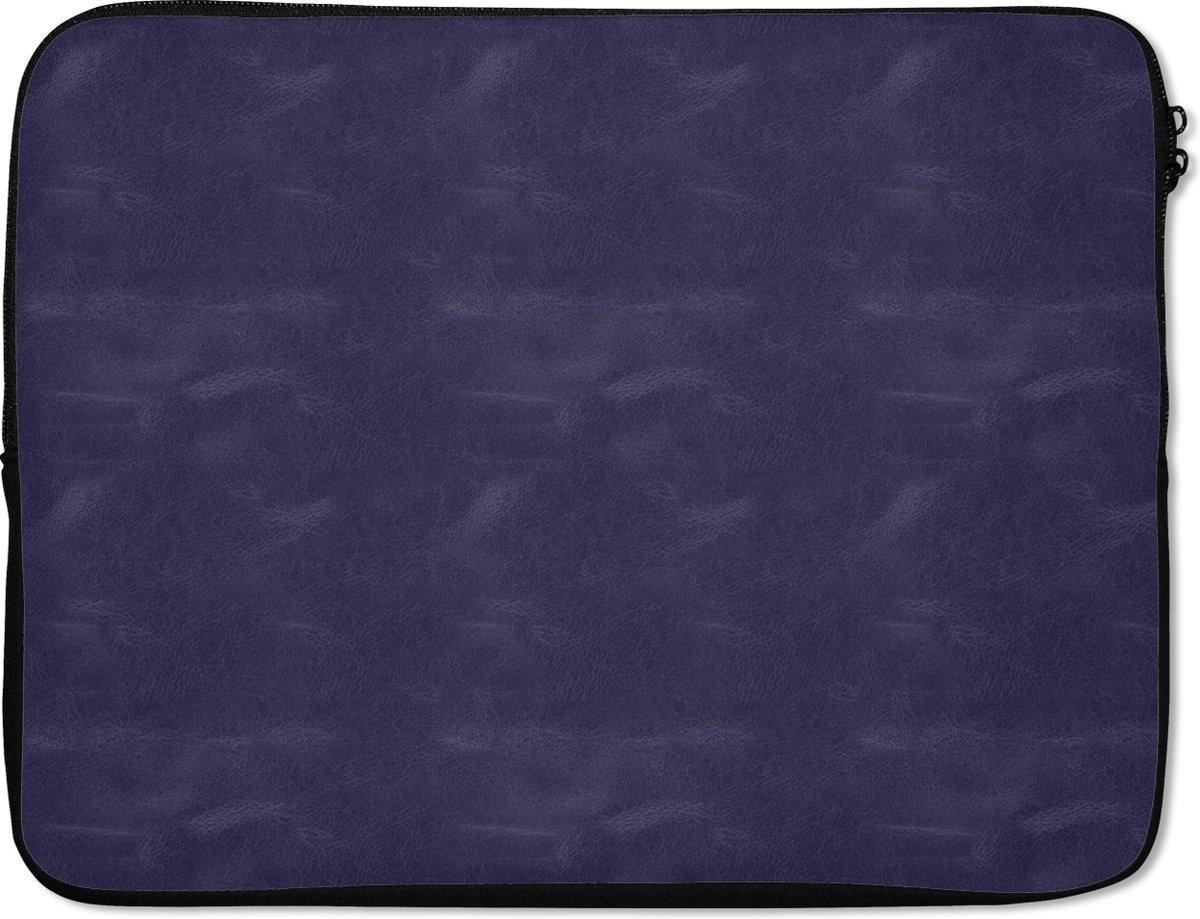 Laptophoes - Leer print - Laptop - Paars - Dieren - 15 6 Inch - Laptopcase