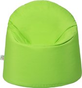 Zitzak voor kinderen, indoor beanbag, outdoor, zitkussen, gamingzitzak, waterdicht kindermeubel, comfortabel vloerkussen, ergonomisch design, zitzak met vulling (limoen)