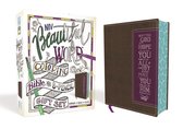 Beautiful Word- NIV, Beautiful Word Coloring Bible and 8-Pencil Gift Set, Leathersoft, Brown/Purple