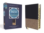 NIV Study Bible, Fully Revised Edition- NIV Study Bible, Fully Revised Edition (Study Deeply. Believe Wholeheartedly.), Leathersoft, Navy/Tan, Red Letter, Thumb Indexed, Comfort Print