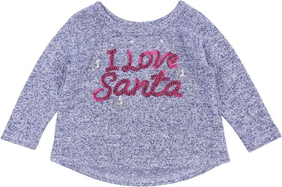 Grijze blouse I Love Santa