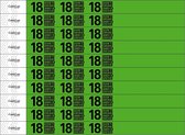 CombiCraft Standaard Bedrukte Polsbandjes 18+ Don't Drive Don't Drink - Groen - 100 stuks