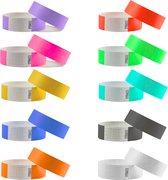 Bracelets Blanco TYVEK© mix 10 couleurs 100 pièces
