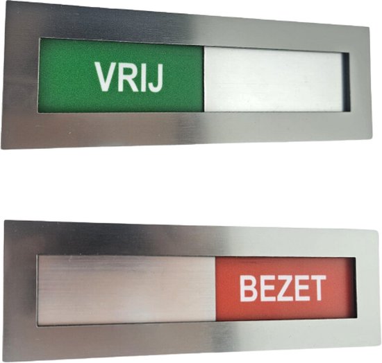 4 stuks niet storen bordjes - zelfklevend acryl, vrij bezet borden voor