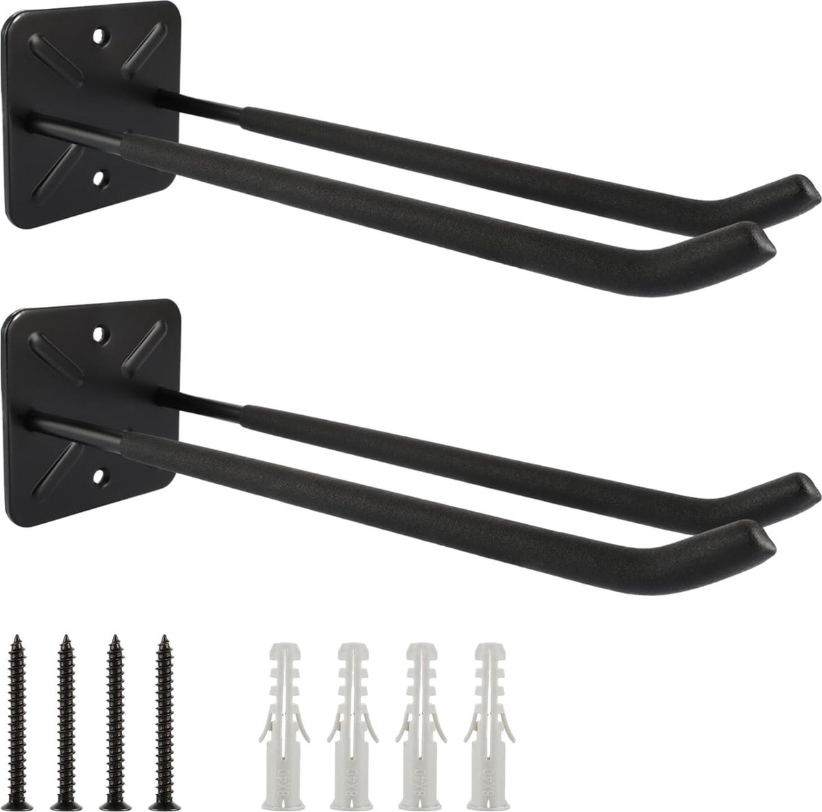 VIDETOL 10 Stück Wandhaken Schwerlast, 20 x 16 cm Wandhaken Garage