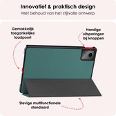 Hoesje Geschikt voor Lenovo Tab M11 Hoesje Case Hard Cover Hoes Book Case - Donkergroen