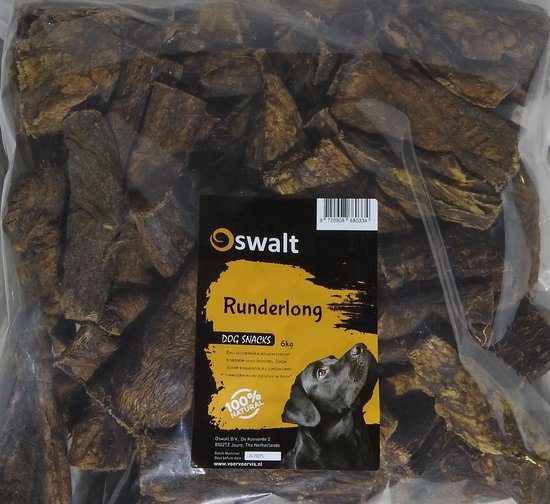 Oswalt Runderlong - Rundvlees - Hondensnack - 6KG