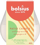 Bolsius Buitenkaars / Patiolight - Ongegeurd - Milky White - 9.5 cm / ø 9 cm