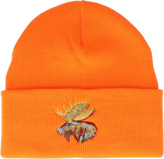 Hatstore- Real Moose Orange Cuff - Hunter Cap