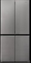 Sharp SJNFA15IMXPDEU- Amerikaanse Koelkast - 4 deurs - energie label D - Advanced No Frost - zilver